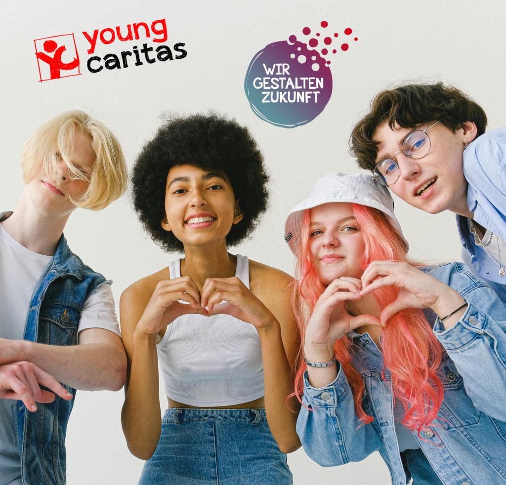 youngcaritas möchte junge Menschen für soziales Engagement begeistern und über gesellschaftspolitische Themen wie Nachhaltigkeit, Armut, soziale Gerechtigkeit, Flucht und Migration informieren und sensibilisieren.